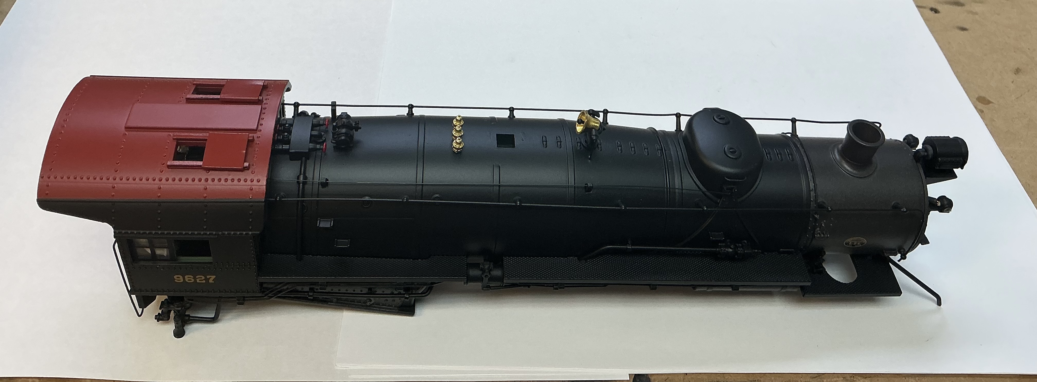 SHELL / BOILER / PRR #9627 / W/CAB / W/SMOKE UNIT / PS 3 / PREMIER LIGHT MIKADO 2-8-2