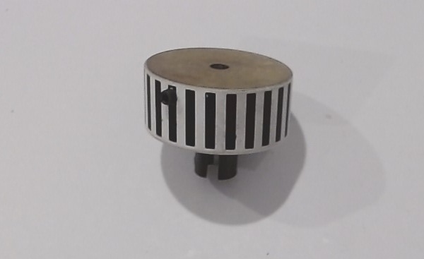 FLYWHEEL / W/DOG BONE COUPLING / 26.8mm D x 10mm THICK / STRIPED / PS 2 / PREMIER T-1 4-8-4