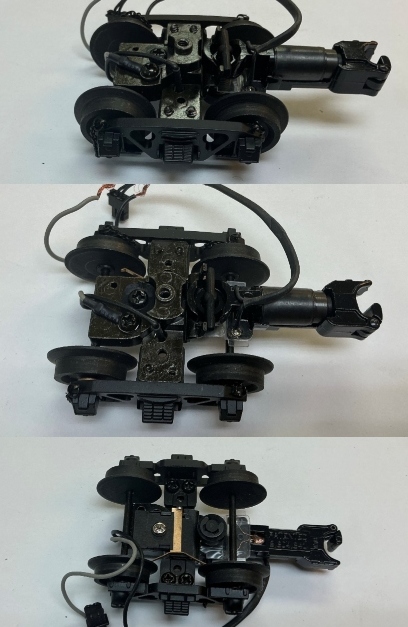 TENDER TRUCK / 4-WHEEL / REAR / W/CHAINS / W/PROTO-COUPLER / W/WHEEL WIPER / BLACK / PREMIER LIGHT MIKADO & L-1 MIKADO 2-8-2