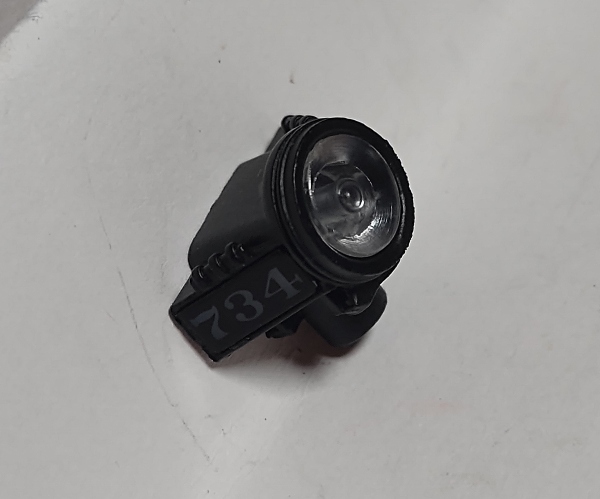 HEADLIGHT HOUSING / TENDER / W/LENS & NUMBER BOARDS / #734 / WM / PREMIER H-9 2-8-0