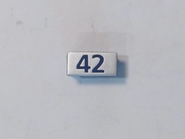 NUMBER BOARD / REAR / PREMIER GENESIS / AMTRAK #42