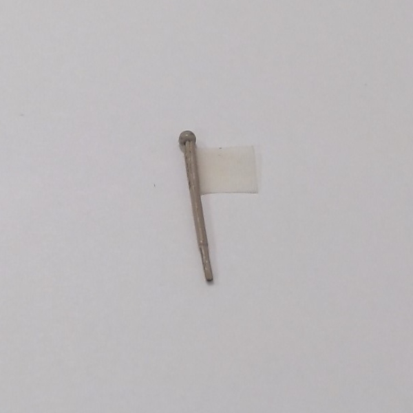 FLAG / WHITE W/BROWN STAFF / PILOT MOUNTED / PS 2 & 3 / PREMIER BIG BOY 4-8-8-4