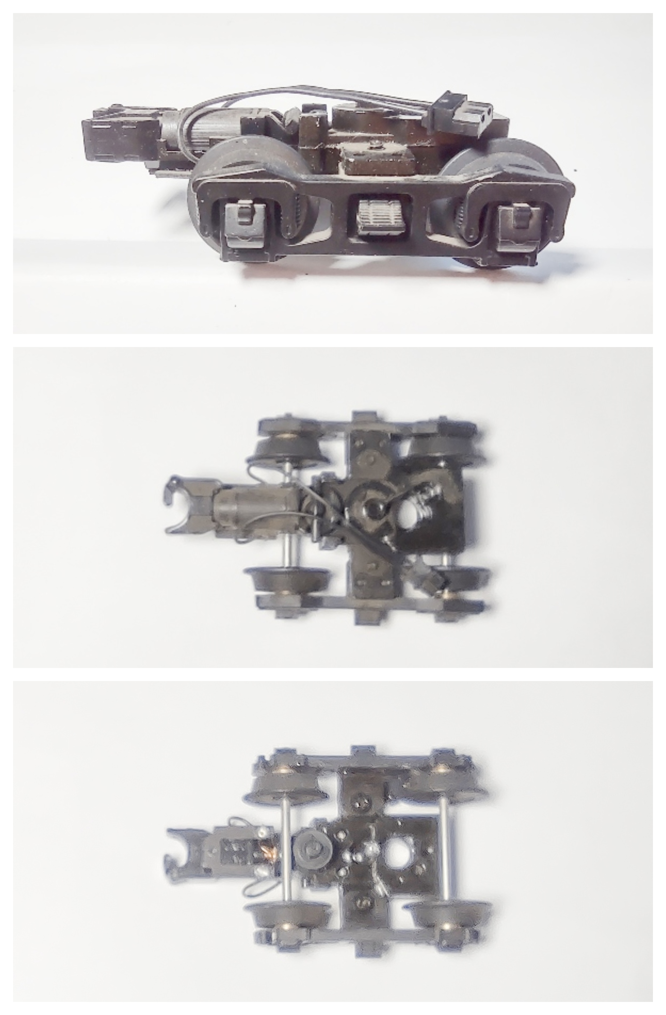 TENDER TRUCK / 4-WHEEL / BLACK / REAR / VERSION D / W/O CHAINS / W/PROTO COUPLER / PREMIER HEAVY PACIFIC 4-6-2