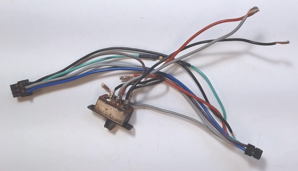 WIRE HARNESS / 6-POSITION / PS3 / TENDER SIDE DRAWBAR / W/2-3 RAIL SWITCH / PREMIER 0-6-0 SWITCHER
