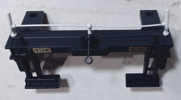 REAR BEAM / TENDER / BLUE W/WHITE RAILINGS / W/PLACARDS / PREMIER T-1 4-8-4 
