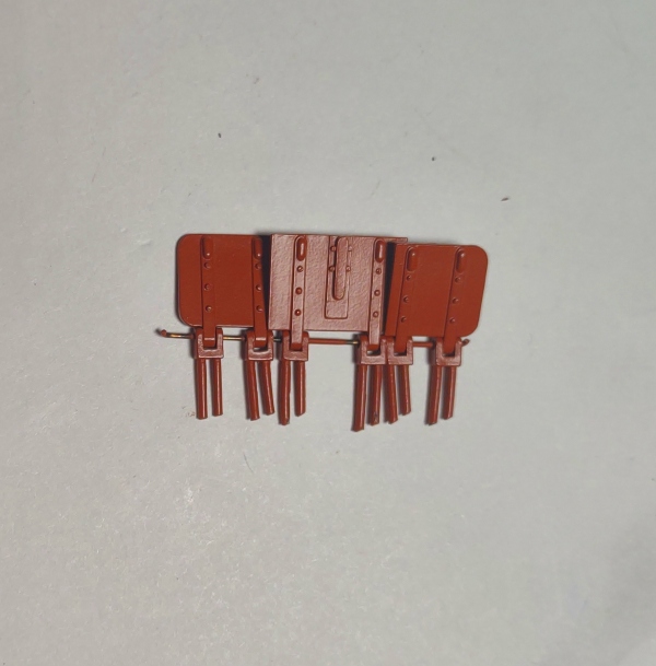 WATER HATCHES / TENDER / SET OF 3 / RECTANGULAR / TUSCAN RED / PREMIER H-10 2-8-0
