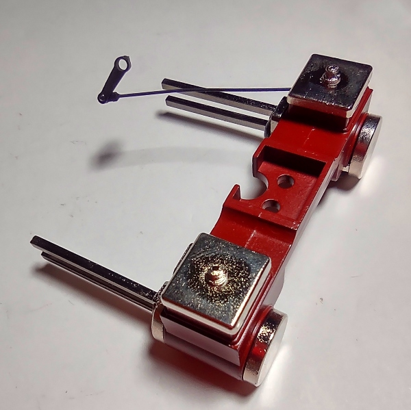 STEAM CHEST / W/CROSSHEAD GUIDES / DARK RED W/SILVER / DARK NICKEL / PREMIER AMERICAN & ESE 4-4-0