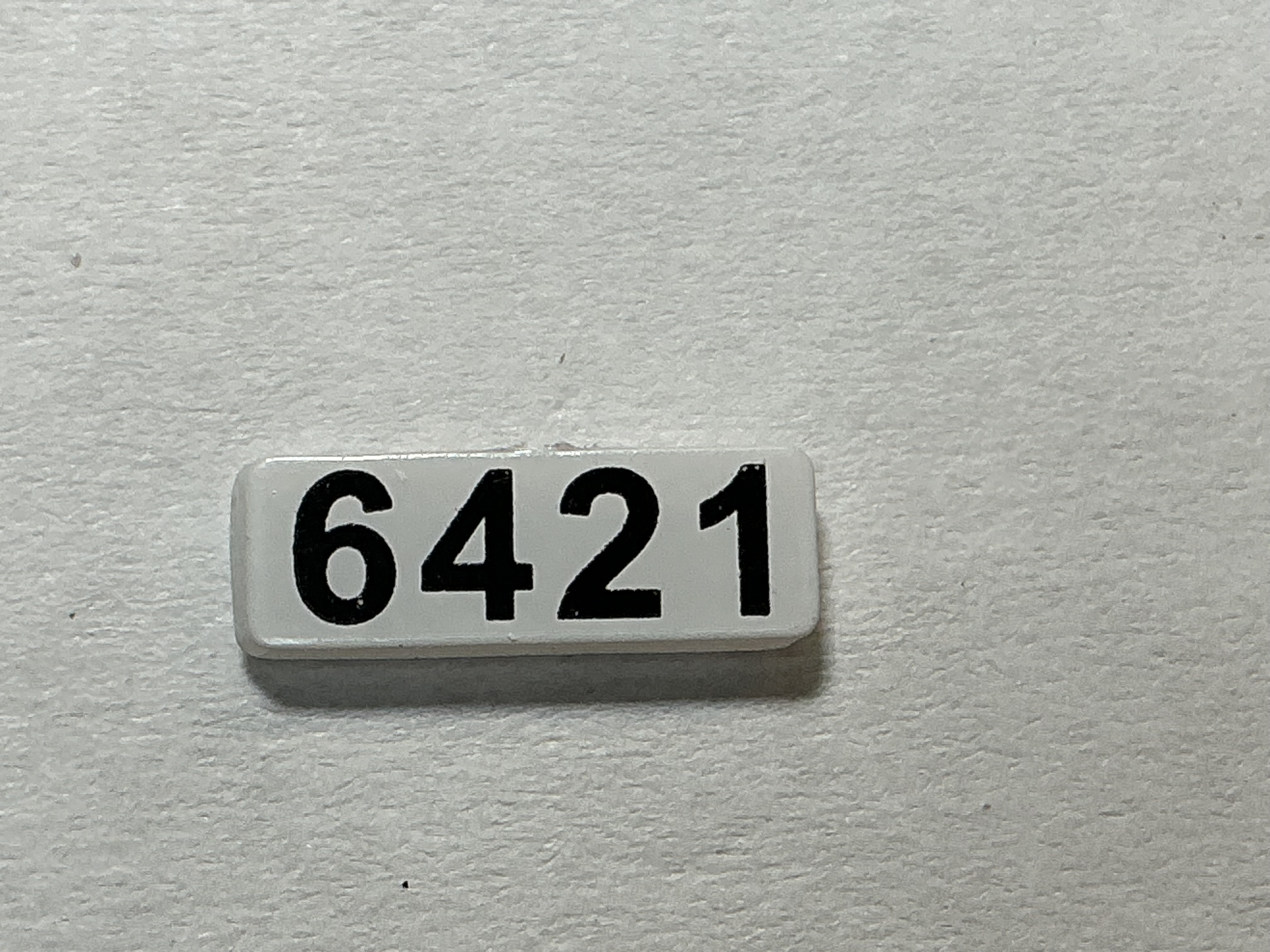 NUMBER BOARD / RH OR LH / FRONT OR REAR / #6421 / PREMIER GP-40