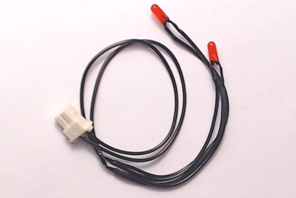 LED / RED / DOUBLE / 2.5mm DIAM x 6mm L / 195mm L 