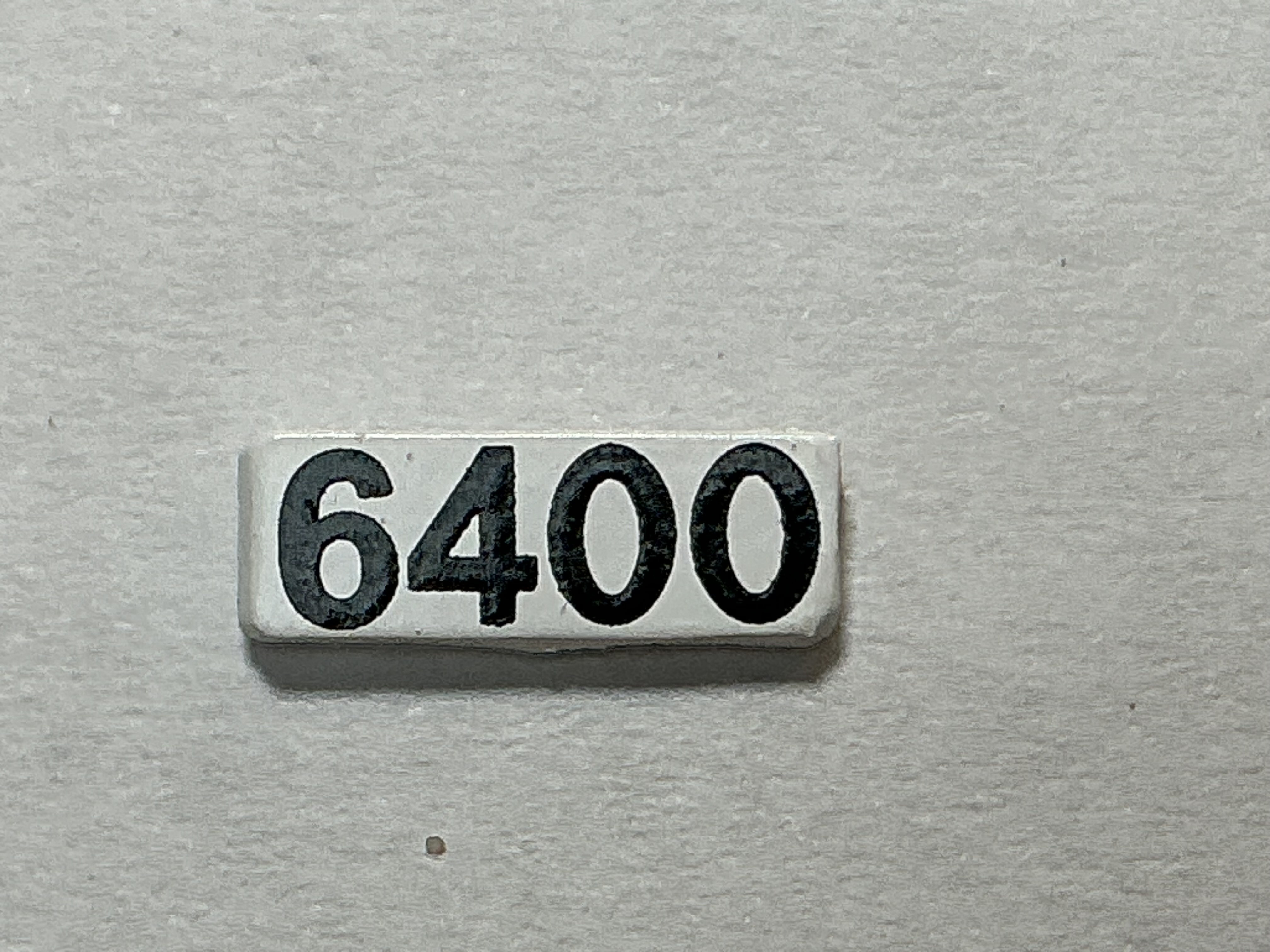 NUMBER BOARD / RH OR LH / FRONT OR REAR / #6400 / PREMIER GP-40