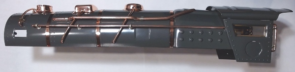 SHELL / BOILER W/BRASS DETAILS / GRAY W/BRASS / TINPLATE STANDARD GAUGE 400E 