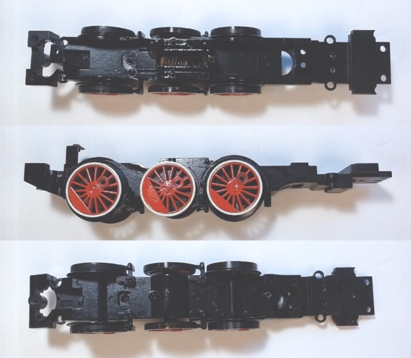 DRIVE BLOCK / 3-AXLE / RED SPOKED WHEELS W/ WHITE WALLS / PS3 / RAILKING 4-6-0 TEN WHEELER / 30-1591-1