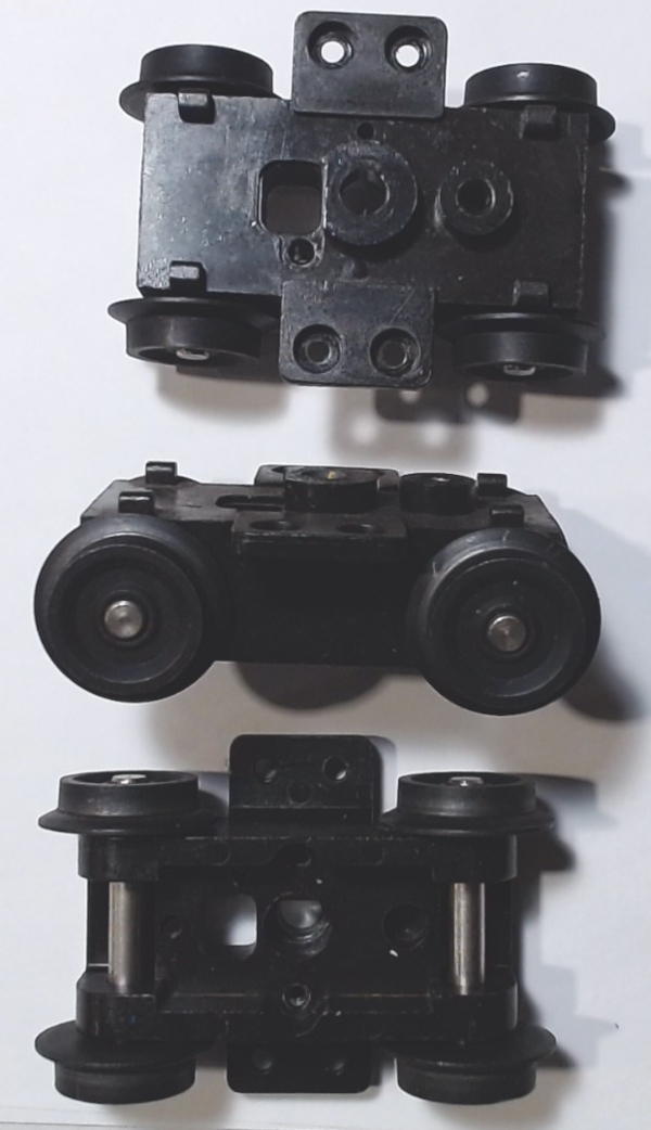 4-WHEEL TRUCK / NON-POWERED / W/O SIDE FRAMES / W/O PICK UPS / BROWN / RAILKING & PREMIER M10, 000