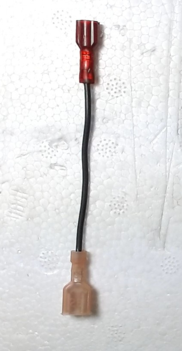 WIRE HARNESS / 75mm L / 2 SHIELDED FEMALE SPADE CONNECTORS / Z-4000 TRANSFORMER