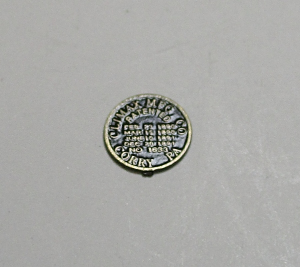 BUILDER PLATE / CLIMAX MFG / #33 / PREMIER CLIMAX