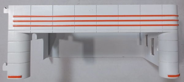 GARAGE BAY / WHITE, ORANGE & GRAY / RAILKING OPERATING GAS STATION