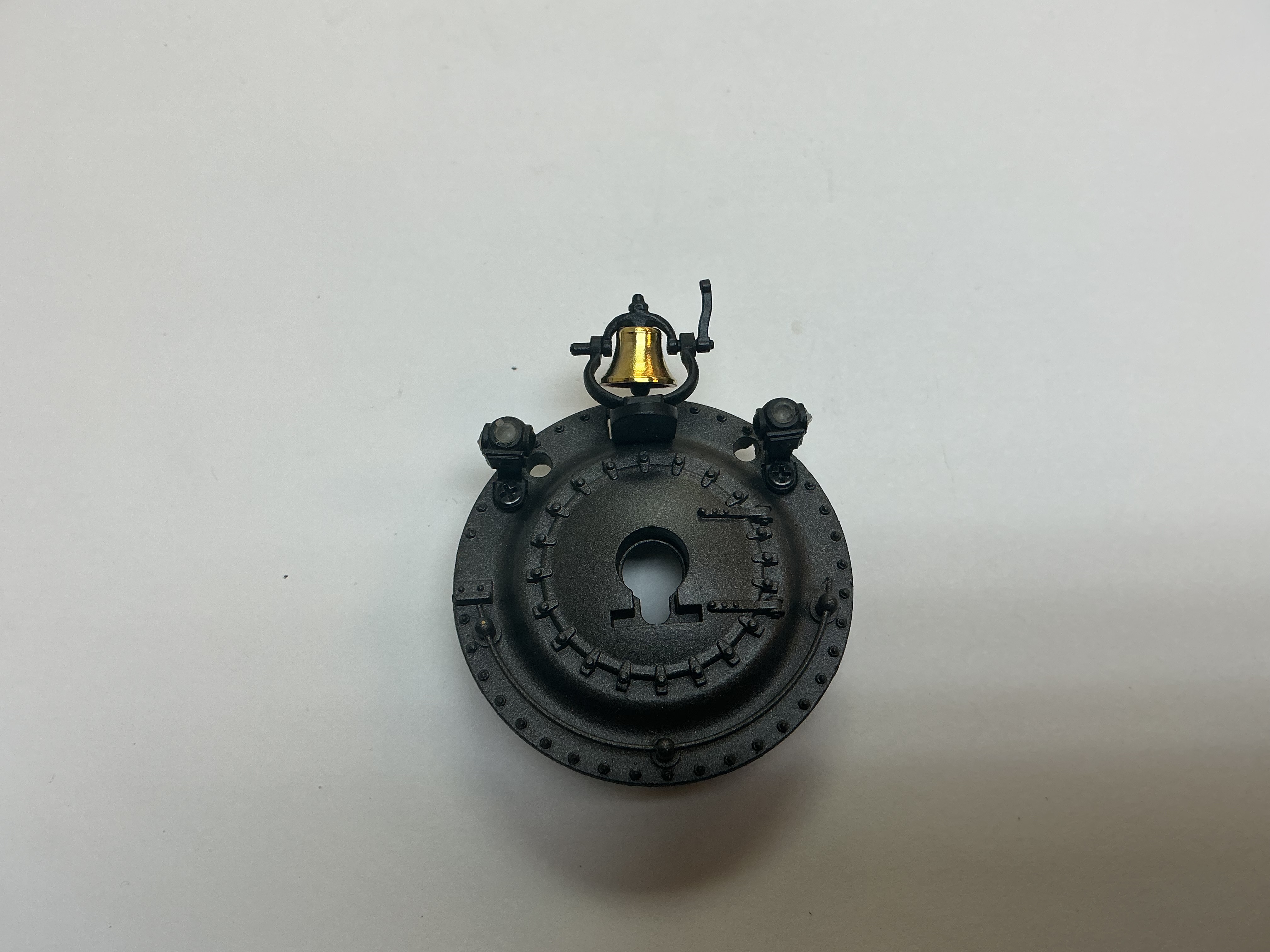 BOILER FRONT / W/O HEADLIGHT & NUMBER PLATE / W/CLASS LAMPS & BLACK CRADLE & BRASS BELL / PREMIER LIGHT MIKADO 2-8-2