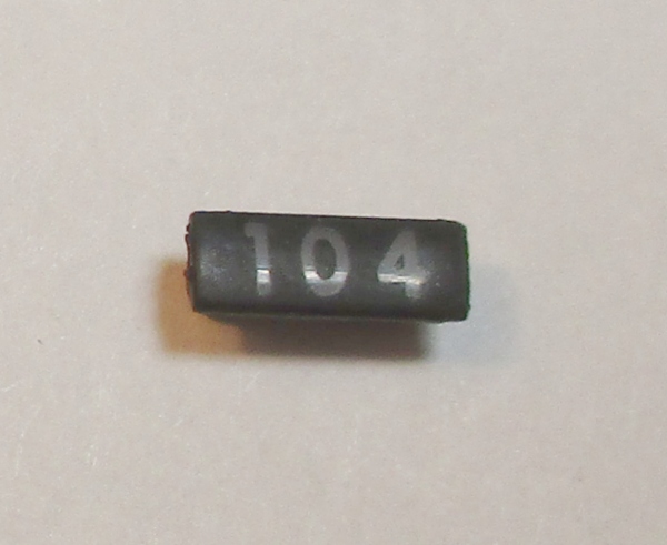 NUMBER BOARD / TENDER / LH & RH / FRONT & REAR / #104 / PREMIER 0-6-0 SWITCHER