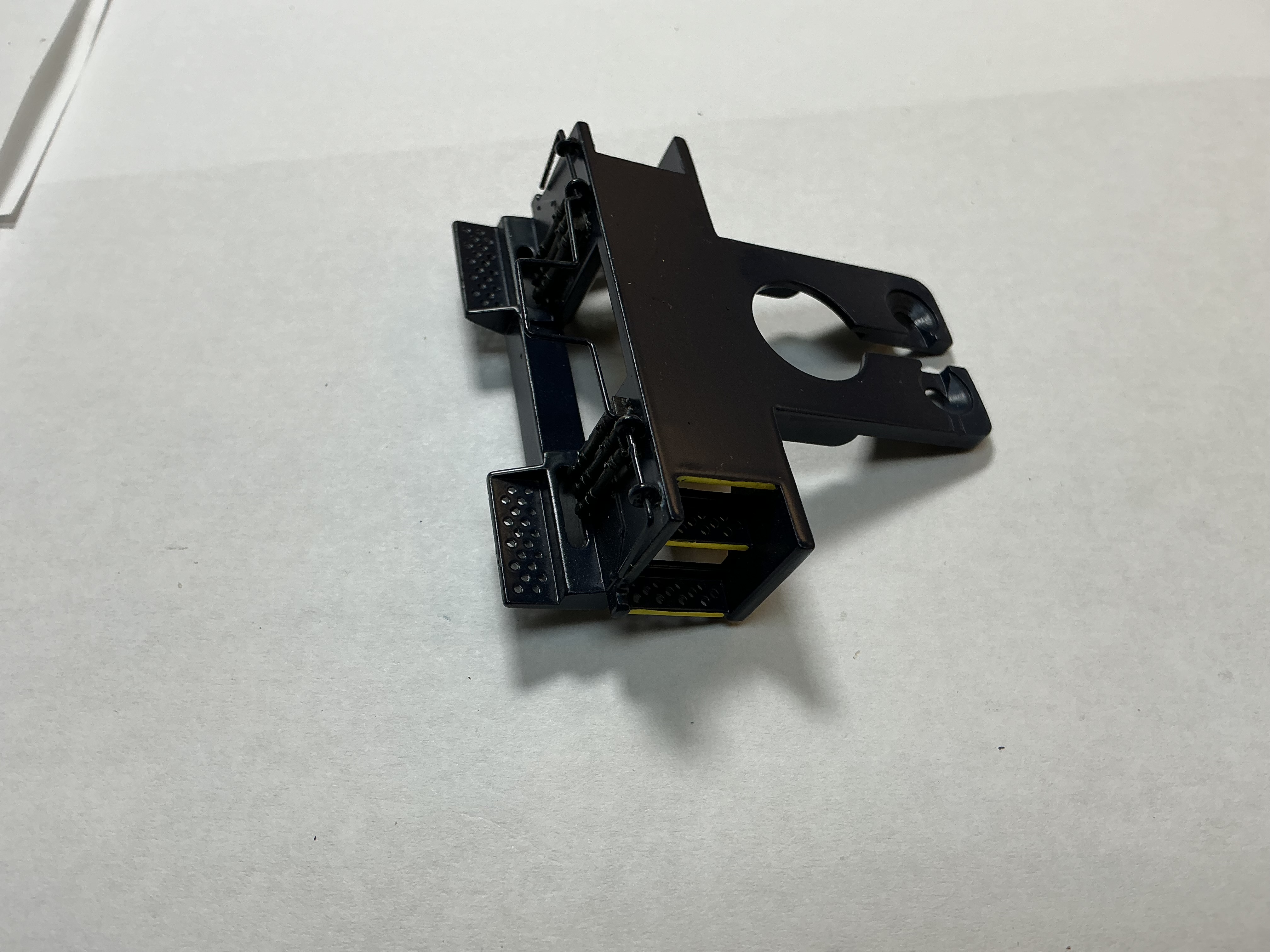PILOT / 2 HOLE / BLACK W/YELLOW STEPS / W/CUT LEVER & BRAKE HOSES / PREMIER GP-40