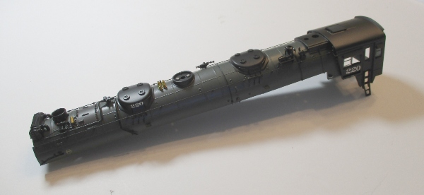 SHELL / UPPER BOILER HALF / W/CAB / #220 / HO SCALE YELLOWSTONE 4-8-8-2
