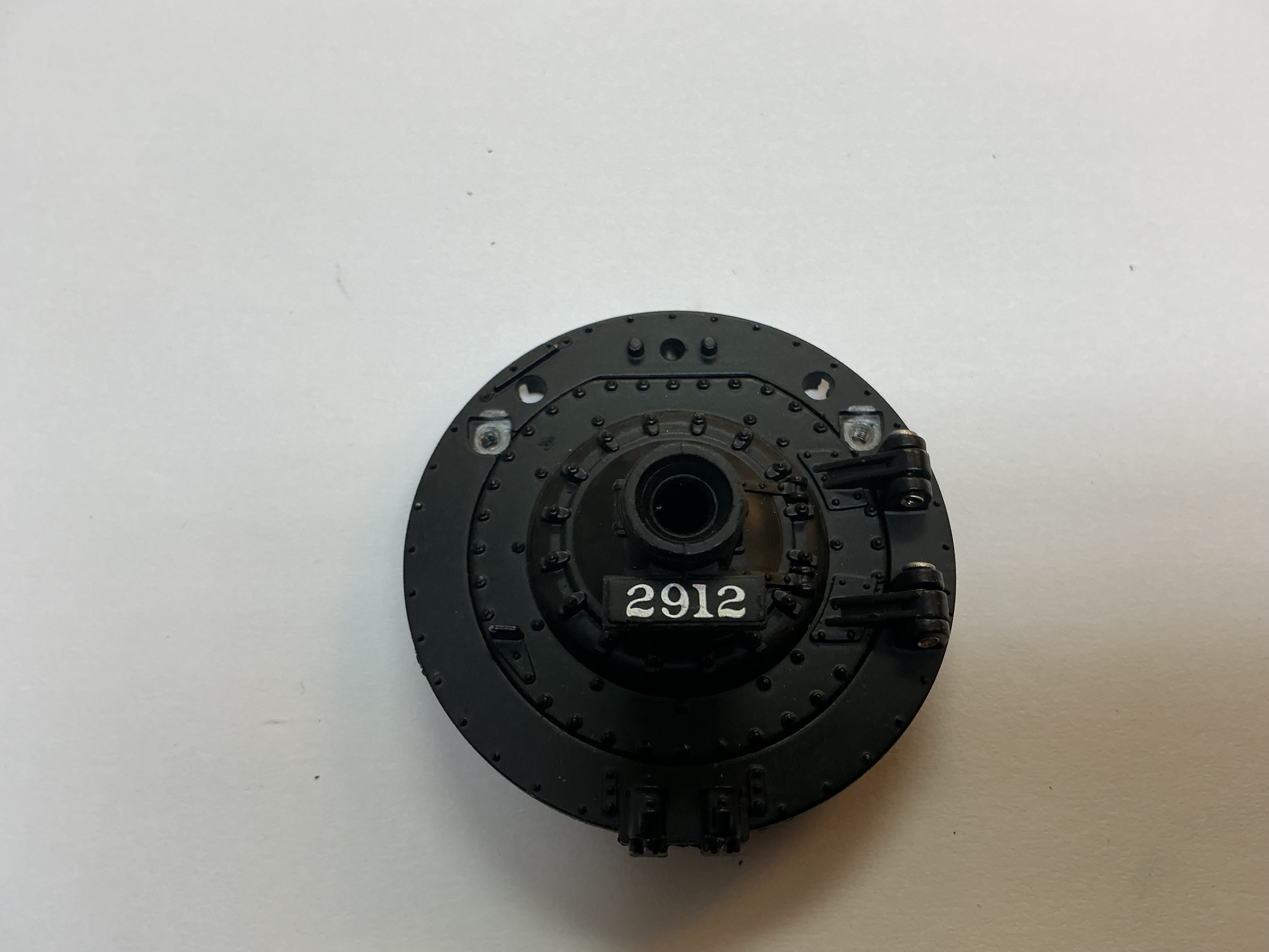 BOILER FRONT / W/O LENS OR CLASS LAMP HOUSINGS / #2912 / PREMIER ATSF NORTHERN 4-8-4