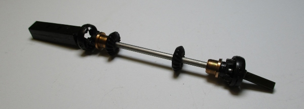 DRIVE SHAFT / W/TWO BEARINGS / W/UNIVERSALS / SHORT MALE SLIP JOINT / LONG FEMALE SLIP JOINT / CENTER TRUCK / PREMIER CLIMAX