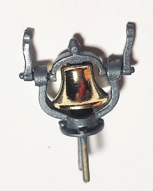 BELL & YOKE / W/CRADLE / BRIGHT BRASS & GRAY / PREMIER AMERICAN & ESE 4-4-0