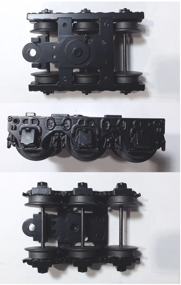 TENDER TRUCK / 6-WHEEL / REAR / BLACK / RAILKING VANDERBILT 4-6-4