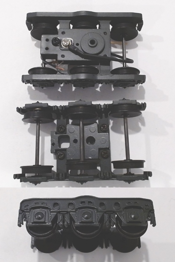 TENDER TRUCK / 6-WHEEL / FRONT / DARK DARK GRAY / O SCALE 2-RAIL / PS 2 / PREMIER DREYFUSS HUDSON 4-6-4 / LATE VERSION