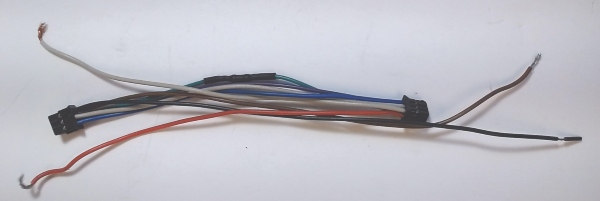 WIRE HARNESS / 6-POSITION / WIRELESS DRAWBAR TO TENDER BOARD/ 100mm / PREMIER H-9 2-8-0 / PREMIER E-6 ATLANTIC 4-4-0