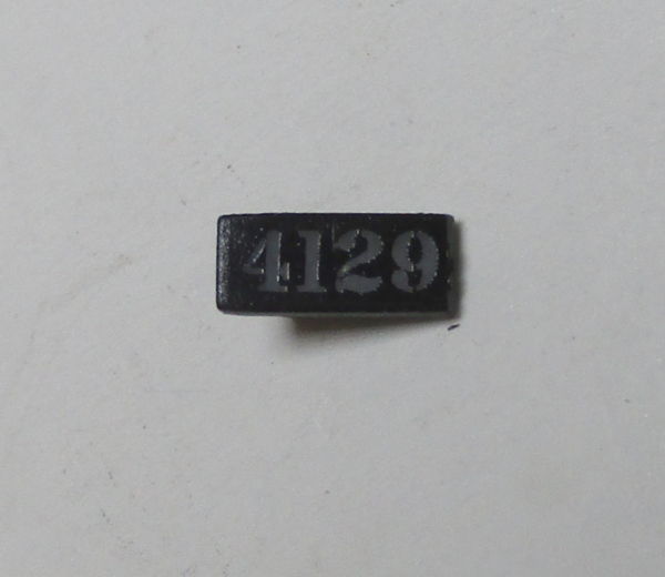 LENS / NUMBER BOARD / FOR HEADLIGHT HOUSINGS / LH / #4129 / PREMIER CAB FORWARD