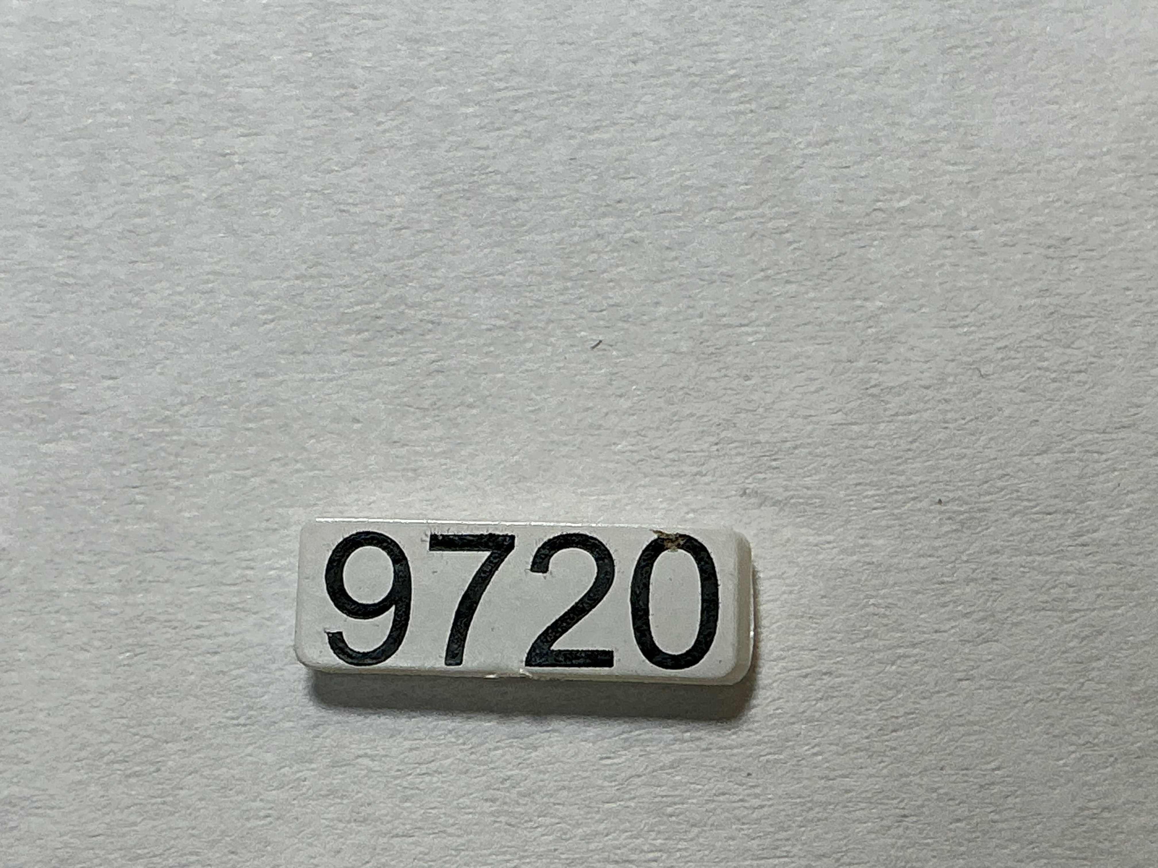 NUMBER BOARD / RH OR LH / FRONT OR REAR / #9720 / PREMIER GP-40