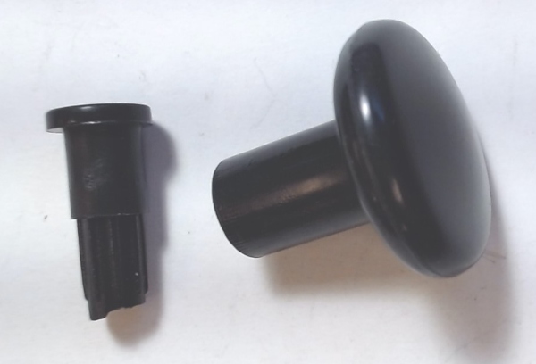 KNOB / W/PIN / THROTTLE HANDLE / BLACK / Z-500 / Z-750 / Z-1000 TRANSFORMER