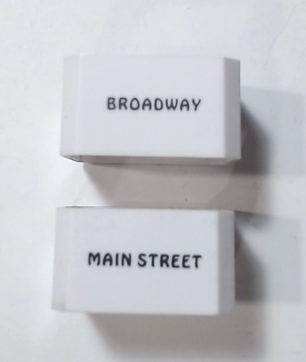 LAMP LENS / WHITE / BROADWAY & MAIN ST / 57 LAMP POST