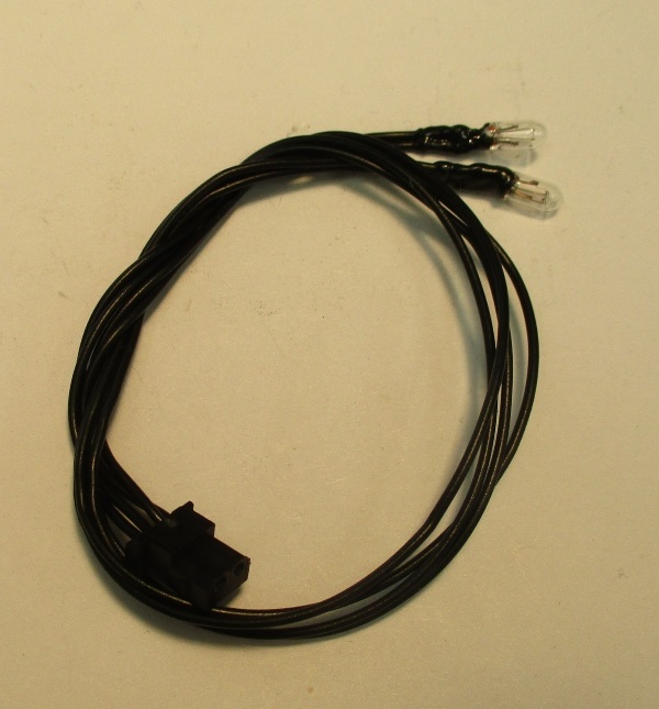 LAMP / 6V / 3mm D x 6.6mm L / ASSORTED LENGTH WIRES / DOUBLE LAMP (2) / GRAIN OF WHEAT