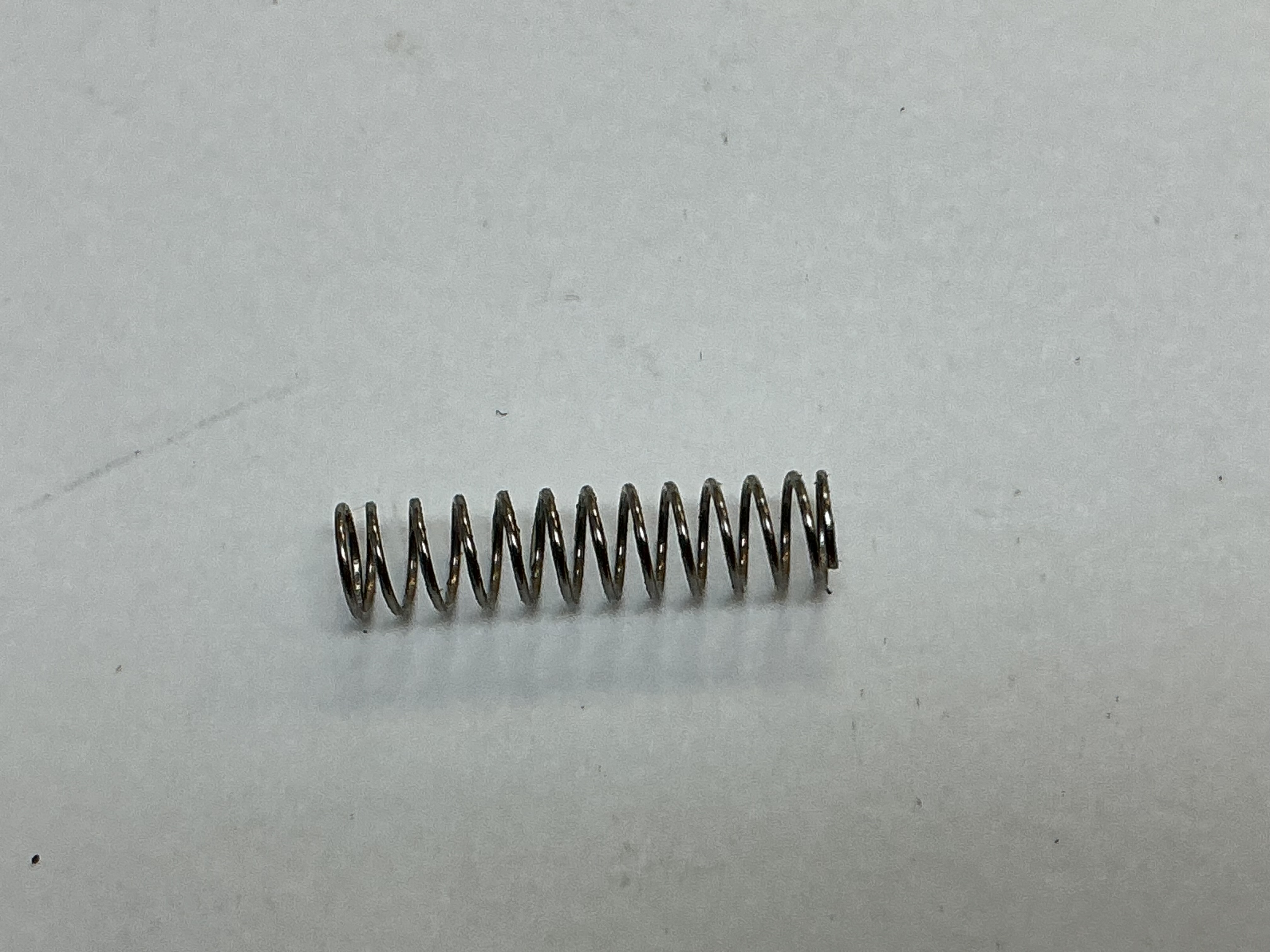 SPRING / COIL / 3.5mm D x 14mm L / WHEEL BRUSHES / RAILKING ONE GAUGE ALCO PA