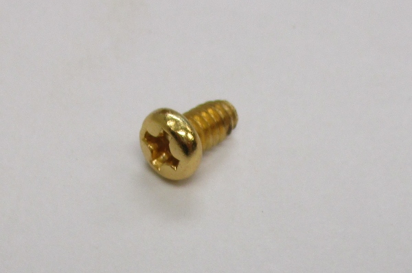 SCREW / PANHD / SELF-CUTTING / 6mm x 3.4mm / PREMIER J-1e HUDSON / GOLD PLATED
