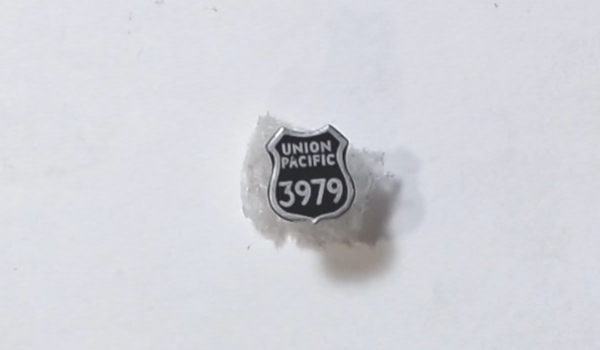NAME PLATE / SMOKE BOX DOOR / UNION PACIFIC 3979 / PREMIER CHALLENGER 4-6-6-4