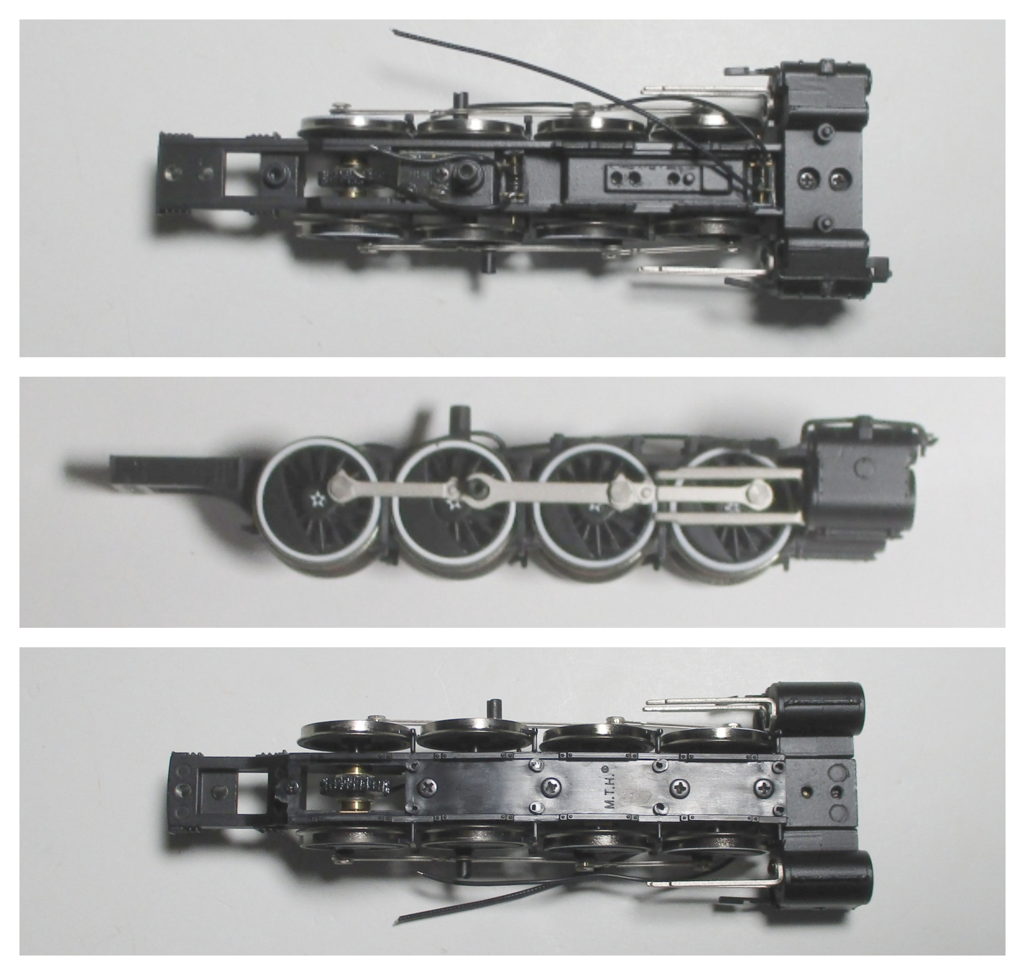DRIVE BLOCK / 4-AXLE / REAR ENGINE / W/SIDE RODS / STEAM CHEST / HO SCALE CAB FORWARD 4-8-8-2