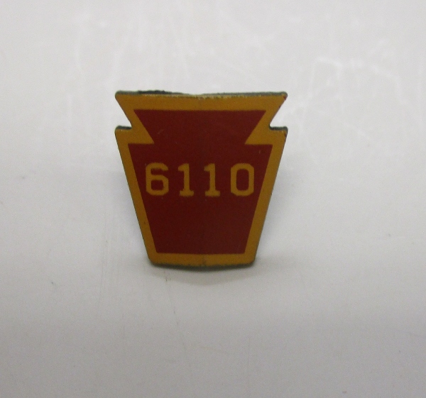 NUMBER SHIELD / KEYSTONE / #6110 / PS-1 / BOILER NOSE / PREMIER T-1 4-4-4-4