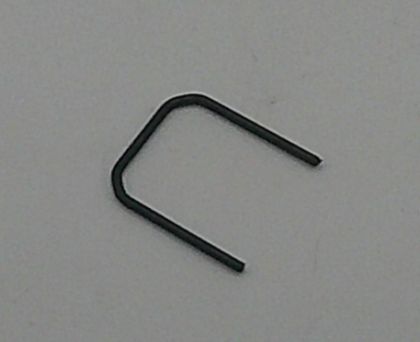 HANDRAIL / 5.9mm LONG / TENDER REAR / BLACK / HO SCALE GS-4 4-8-4