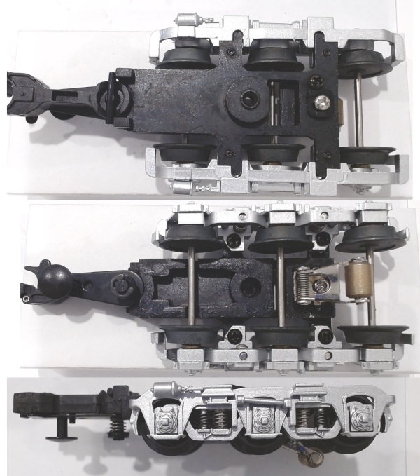 TRUCK / PASSENGER / 3-AXLE / W/MAGNETIC COUPLER / W/PICK UP / SILVER / PREMIER MADISON CARS