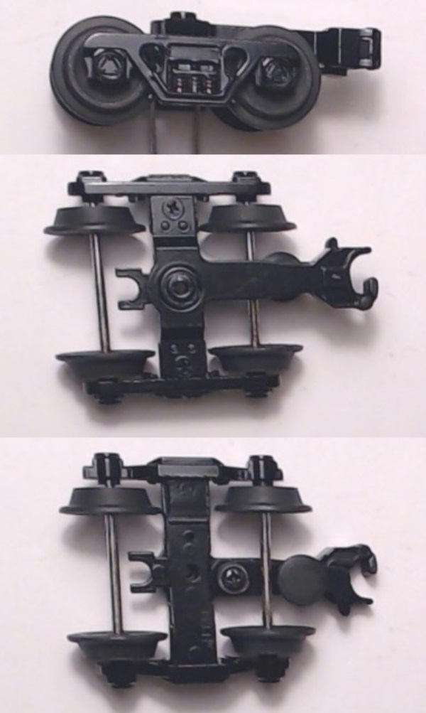 TRUCK / FREIGHT / 70-TON / W/MAGNETIC COUPLER / BLACK / RAILKING FREIGHT CARS 