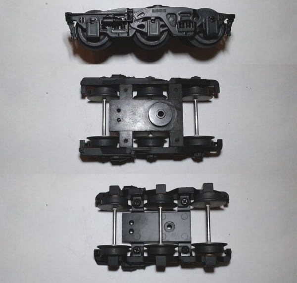 TENDER TRUCK / 6-WHEEL / BUCKEYE / FRONT / BLACK / PS 1 / PREMIER GS-4 4-8-4, BERKSHIRE 2-8-4