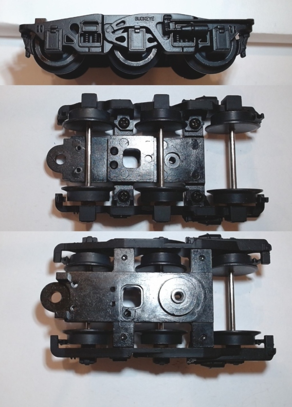 TENDER TRUCK / 6-WHEEL / FRONT & REAR / W/O COUPLER / BLACK / PREMIER AUX WATER TENDER III
