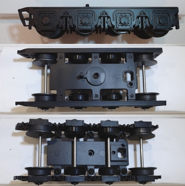 TENDER TRUCK / 8-WHEEL / FRONT / BLACK / PS-1 / PREMIER T-1 DUPLEX 4-4-4-4