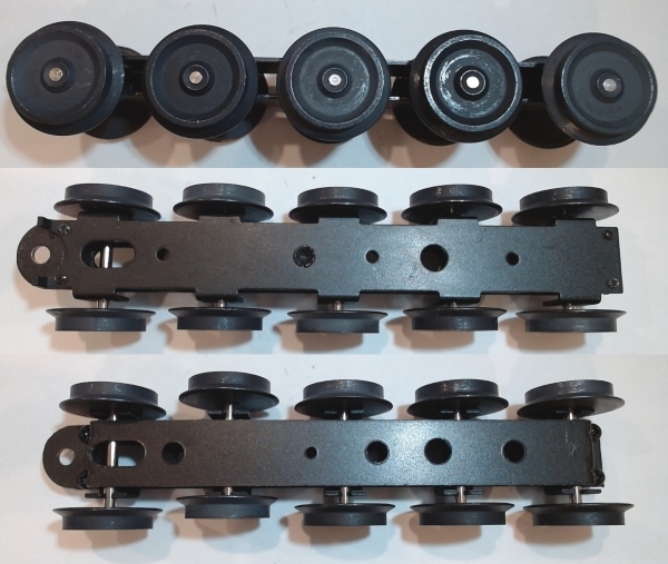 TENDER TRUCK / 10-WHEEL / CENTIPEDE / BLACK / STAMPED METAL FRAME / PREMIER YELLOWSTONE 2-8-8-4, BIG BOY 4-8-8-4