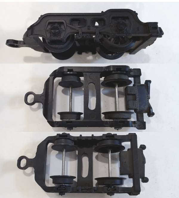 4-WHEEL TRAILING TRUCK / BLACK / LONG NECK MOUNT / PREMIER HUDSON 4-6-4