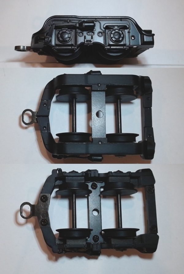 4-WHEEL TRAILING TRUCK / BLACK / PS 1 / RAILKING CHALLENGER 4-6-6-4