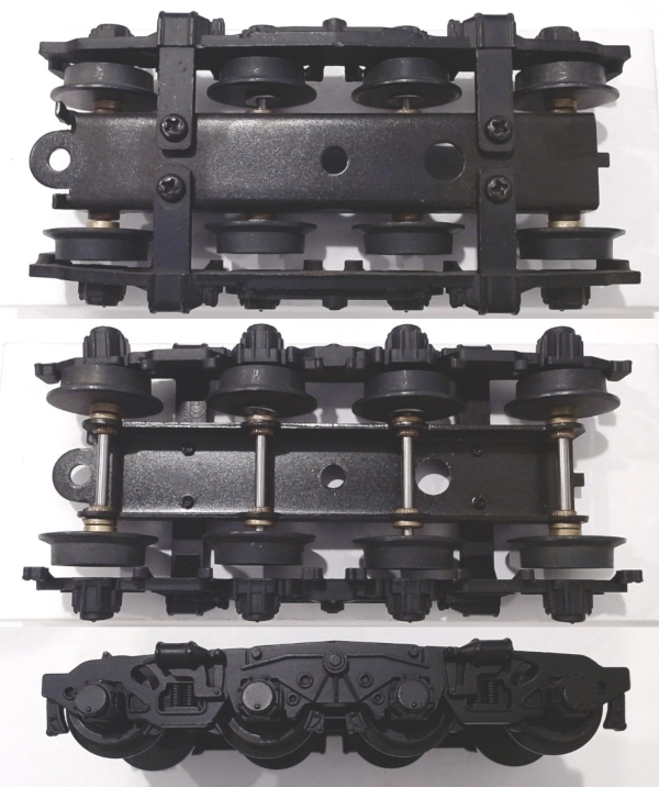 TENDER TRUCK / 8-WHEEL / REAR / BLACK / W/O PROTO-COUPLER / PS-1 / PREMIER ATSF NORTHERN 4-8-4